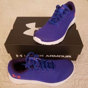 Under Armour Youth Girl's Purple& Pink Rapid Running Sneaker Size 4